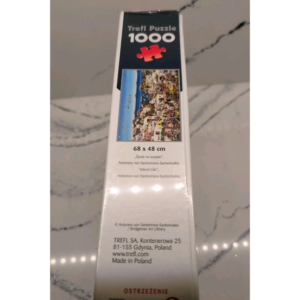 Trefl Island Life Antonios von Santorinios 1000‎ Piece Jigsaw Puzzle Sealed NEW